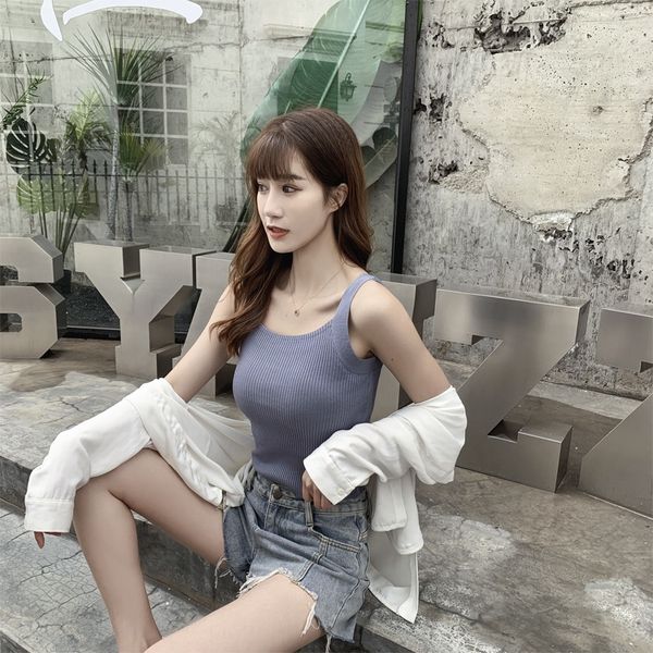 new camisole women's short slim-fit ice silk inner knit knitwear outer wear bottoming ins trendy, Camo
new camisole women's short slim-fit ice silk inner knit knitwear outer wear bottoming ins trendy, Camo
