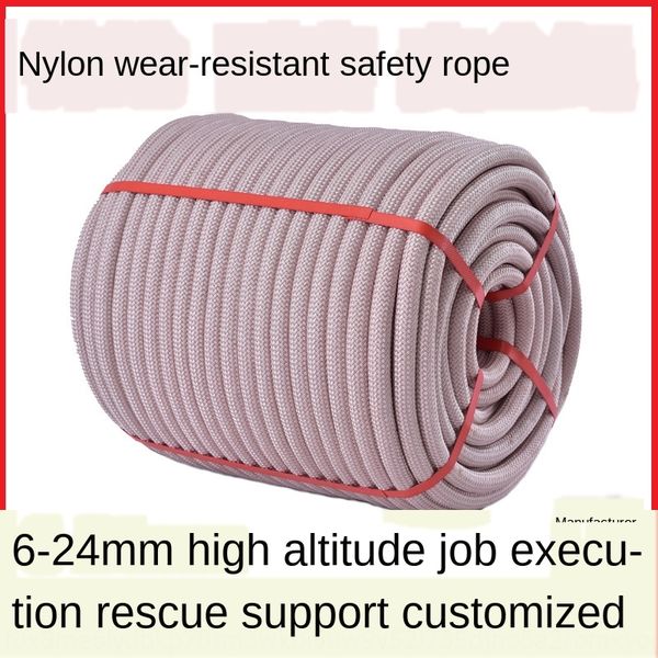 aerial work safety discoloration nylon outdoor wear-resistant nylon rope rescue escape safety rope
aerial work safety discoloration nylon outdoor wear-resistant nylon rope rescue escape safety rope