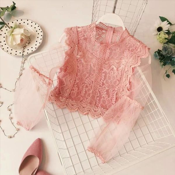 2020 short womens summer lace floral long sleeve perspective open hook flower short long sleeve lace shirt 40, White
2020 short womens summer lace floral long sleeve perspective open hook flower short long sleeve lace shirt 40, White