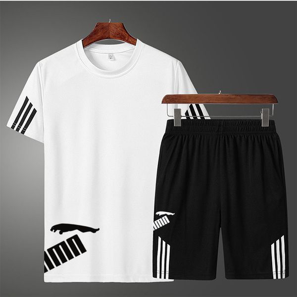 men's t-shirt+shorts 2pcs set fashion logo print jogger running suit basketball football sports suit fitness exercise sportswear, Black;blue
men's t-shirt+shorts 2pcs set fashion logo print jogger running suit basketball football sports suit fitness exercise sportswear, Black;blue