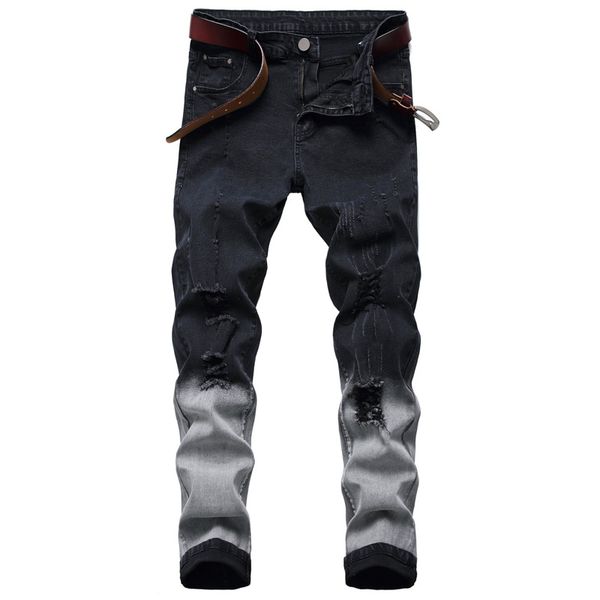 men's jeans hombre ripped casual skinny slim fit denim pants biker hip hop, Blue
men's jeans hombre ripped casual skinny slim fit denim pants biker hip hop, Blue