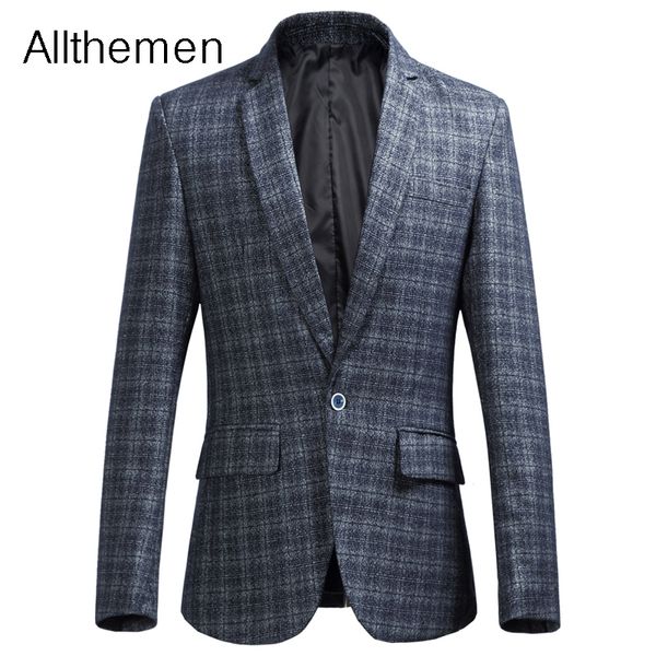 men's suits & blazers allthemen men suit blazer mens full sleeve fashion jacket slim fit casual plaid jackets single button male, White;black
men's suits & blazers allthemen men suit blazer mens full sleeve fashion jacket slim fit casual plaid jackets single button male, White;black