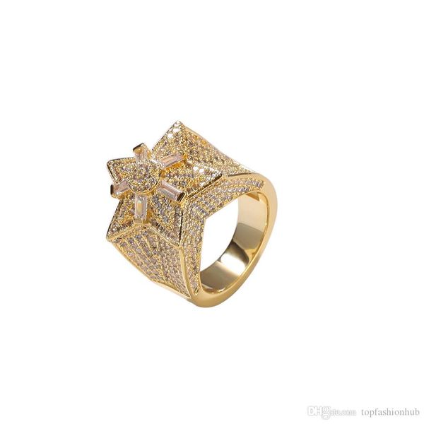 five-pointed star zircon ring design flower star ring euramerican hip hop jewelry new, Golden;silver
five-pointed star zircon ring design flower star ring euramerican hip hop jewelry new, Golden;silver