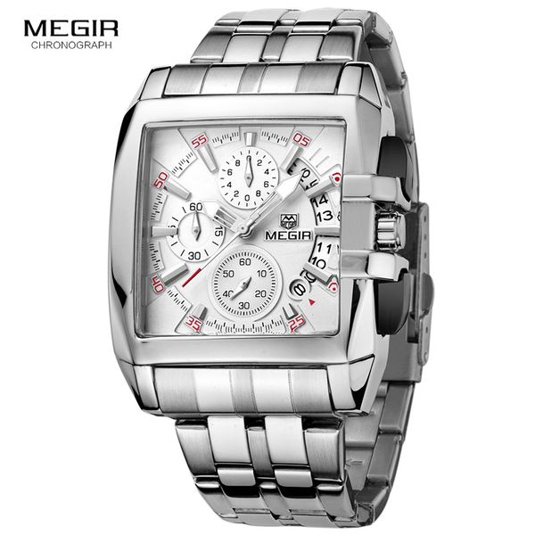 megir fashion men's business quartz watches luxury stainless steel wristwatch for man luminous three-eyes watch for male2020, Slivery;brown
megir fashion men's business quartz watches luxury stainless steel wristwatch for man luminous three-eyes watch for male2020, Slivery;brown
