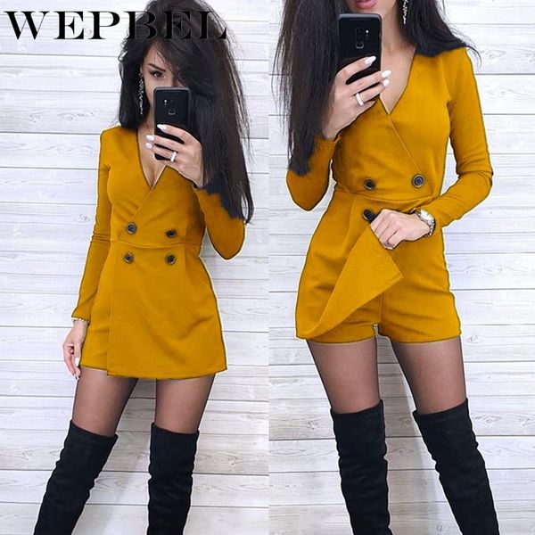wepbel v-neck short sleeve solid color patchwork bodycon club casual blazer jumpsuits overalls 2020 new women playsuit, Black;white
wepbel v-neck short sleeve solid color patchwork bodycon club casual blazer jumpsuits overalls 2020 new women playsuit, Black;white