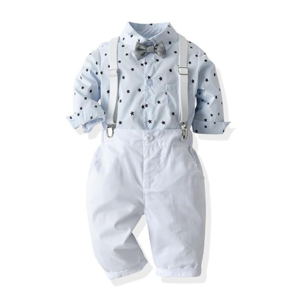 autumn star print formal suit toddler boy clothes gentleman cotton turn down collar shirt pants outfits suspender overalls 2020, White
autumn star print formal suit toddler boy clothes gentleman cotton turn down collar shirt pants outfits suspender overalls 2020, White
