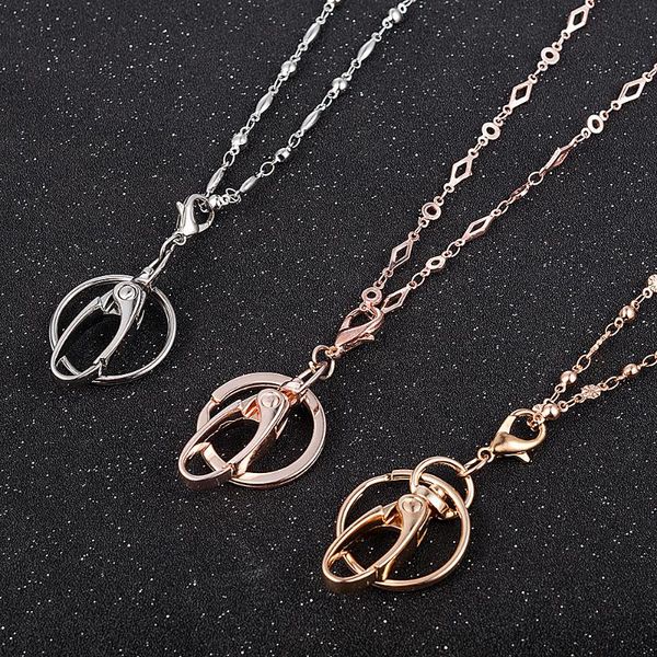 2020 new necklace lanyard holder lanyard id badge work fashion card set mobile phone anti-theft rope necklace, Silver
2020 new necklace lanyard holder lanyard id badge work fashion card set mobile phone anti-theft rope necklace, Silver