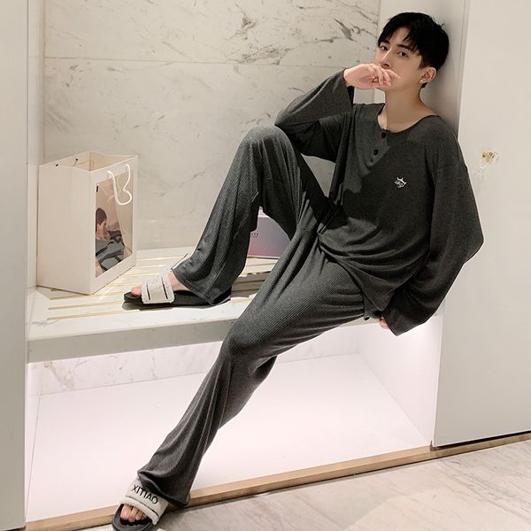 2019 new season men's long clothes clotheshome furnishing clothingwear large size loose home clothes nightwear suit, Black;brown
2019 new season men's long clothes clotheshome furnishing clothingwear large size loose home clothes nightwear suit, Black;brown