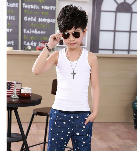 2020 children's i-shaped solid color pure candy vest cotton candy vest for boys and girls, Blue
2020 children's i-shaped solid color pure candy vest cotton candy vest for boys and girls, Blue
