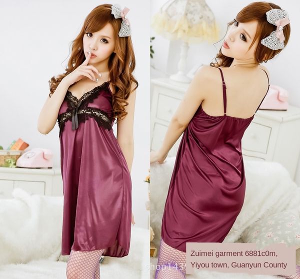 underwear sling underwear purple pajamas home strap pajamas long skirt lace 8707, Black;white
underwear sling underwear purple pajamas home strap pajamas long skirt lace 8707, Black;white