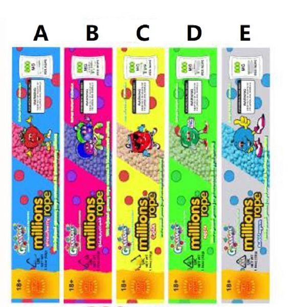 Миллионы Веревка 800мг Пустой Gummy конфеты мешок Пластиковые Edibles розничной упаковки 5 стилей пахнут Proof Сумки DHL Free
Миллионы Веревка 800мг Пустой Gummy конфеты мешок Пластиковые Edibles розничной упаковки 5 стилей пахнут Proof Сумки DHL Free