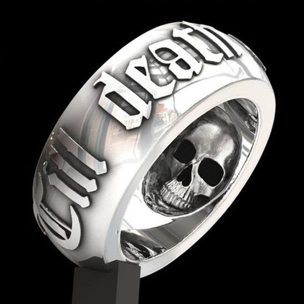 aprilgrass марка vintage skull панк кольцо надписи для мужчин черных цветов серебра личности главы skeleton байкер рок ролл готическом ювели, Silver
aprilgrass марка vintage skull панк кольцо надписи для мужчин черных цветов серебра личности главы skeleton байкер рок ролл готическом ювели, Silver