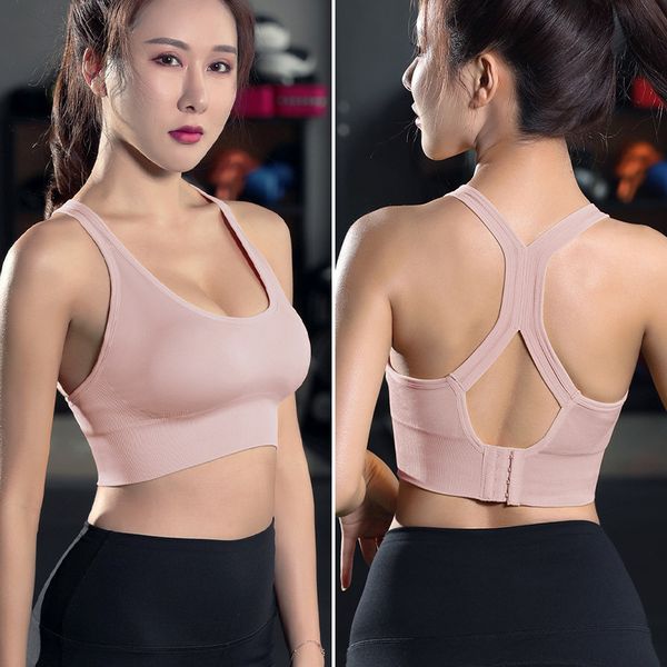 gym clothing seamless sport workout bra women solid back cross strappy yoga padded push up fitness running top, White;black
gym clothing seamless sport workout bra women solid back cross strappy yoga padded push up fitness running top, White;black