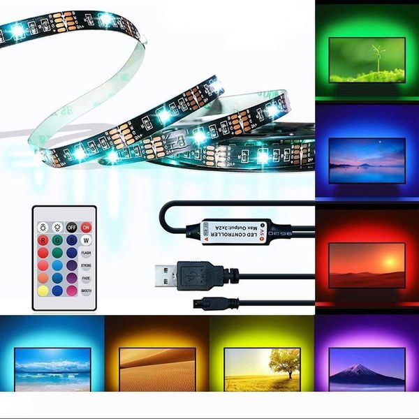 brelong led tv backlight, 6.56ft rgb flexible usb offset illumination, multi-color usb tv backlight with infrared controller remote
brelong led tv backlight, 6.56ft rgb flexible usb offset illumination, multi-color usb tv backlight with infrared controller remote
