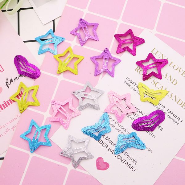 12 pcs/set star butterfly heart shape hair snap clips 3cm hairpins colorful glitter pentagram metal hair clips cute, Slivery;white
12 pcs/set star butterfly heart shape hair snap clips 3cm hairpins colorful glitter pentagram metal hair clips cute, Slivery;white