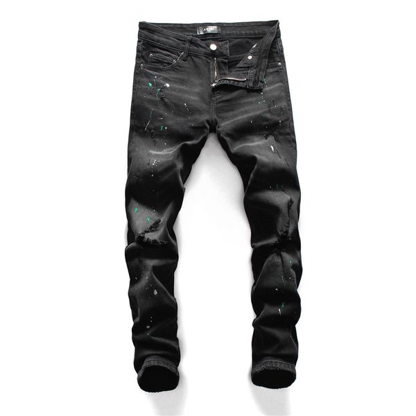 2020 new men distressed ripped jeans fashion mens designer jeans causal denim pants explosion trend men skinny jeans, Blue
2020 new men distressed ripped jeans fashion mens designer jeans causal denim pants explosion trend men skinny jeans, Blue