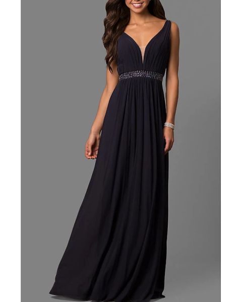 a-line elegant formal evening dress plunging neck sleeveless sweep / brush train chiffon with pleats beading, Black;red
a-line elegant formal evening dress plunging neck sleeveless sweep / brush train chiffon with pleats beading, Black;red
