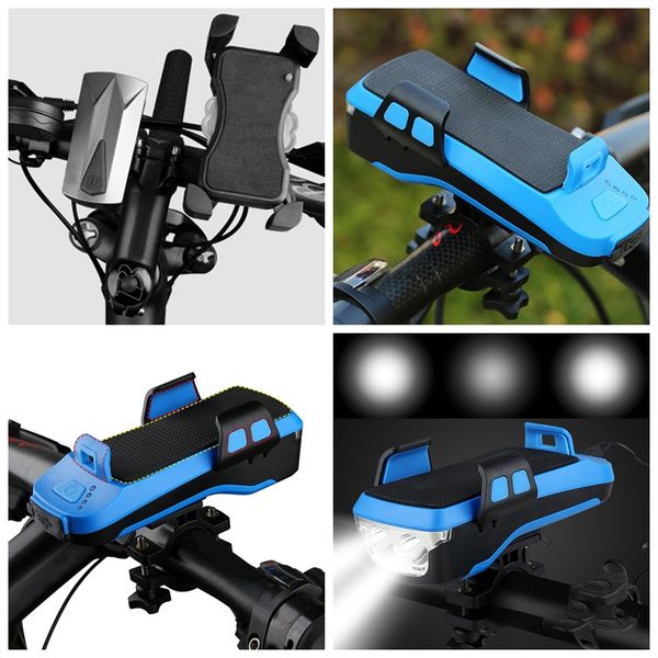 1pc multi-function 4 in 1 bicycle light usb rechargeable led bike headlight bike horn phone holder powerbank cycling light
1pc multi-function 4 in 1 bicycle light usb rechargeable led bike headlight bike horn phone holder powerbank cycling light