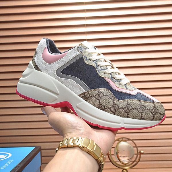 mens shoes luxury sports running vintage designer outdoor breathable fashion platform stylish mens rhyton sneaker 2020 casual shoes men, Black
mens shoes luxury sports running vintage designer outdoor breathable fashion platform stylish mens rhyton sneaker 2020 casual shoes men, Black