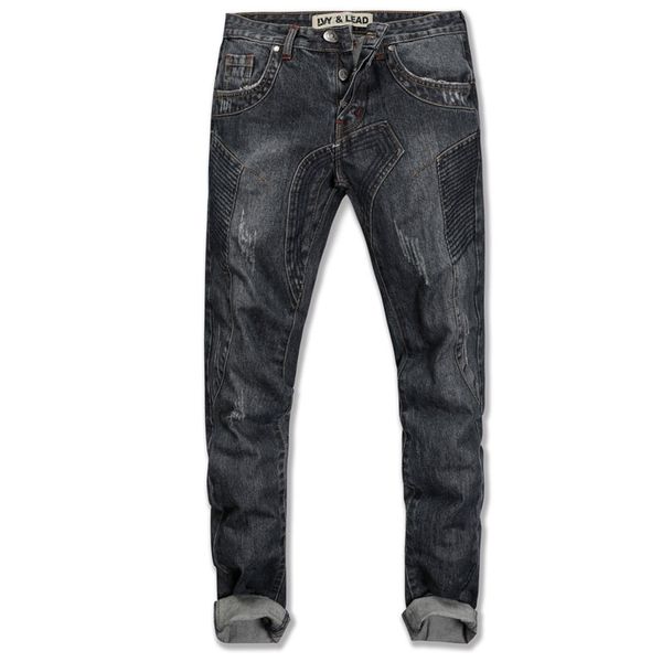 american streetwear fashion men jeans slim fit spliced designer jeans men buttons pants cotton biker homme, Blue
american streetwear fashion men jeans slim fit spliced designer jeans men buttons pants cotton biker homme, Blue