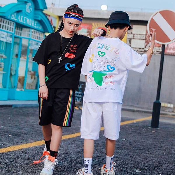 hip hop clothes for girls boys black/white sweatshirt short pants 120cm-170cm teenagers breaking dancing outfit ropa rave 4293, Black;red
hip hop clothes for girls boys black/white sweatshirt short pants 120cm-170cm teenagers breaking dancing outfit ropa rave 4293, Black;red