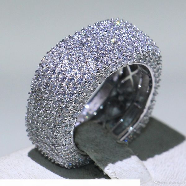 size 5-10 luxury jewelry 925 sterling silver fill pave mirco full white sapphire cz diamond promise ring wedding women band ring for lovers, Slivery;golden
size 5-10 luxury jewelry 925 sterling silver fill pave mirco full white sapphire cz diamond promise ring wedding women band ring for lovers, Slivery;golden