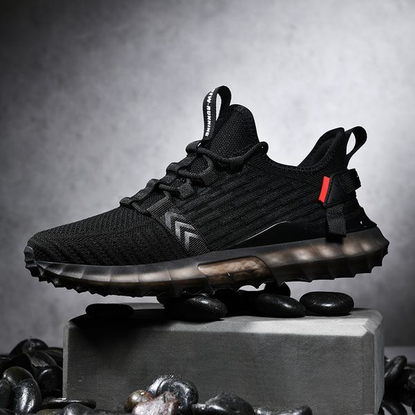 new running shoes for men trend street chunky sneakers cushioning sport zapatillas jogging shoes used on treadmill, Black
new running shoes for men trend street chunky sneakers cushioning sport zapatillas jogging shoes used on treadmill, Black