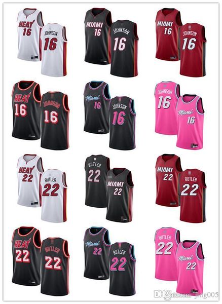 mens womens youth miami heat 16 james johnson 22 jimmy butler red black white blue pink custom basketball jerseys, Black;red
mens womens youth miami heat 16 james johnson 22 jimmy butler red black white blue pink custom basketball jerseys, Black;red