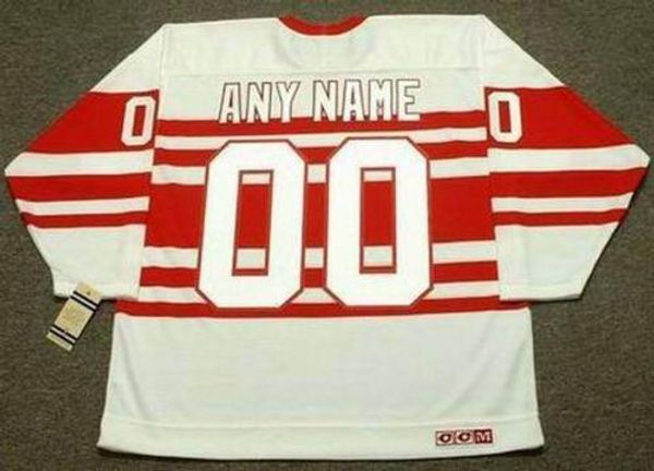 detroit red wings 1940's ccm vintage turn back "customized" hockey jersey all stitched quality any name any number, Black;red
detroit red wings 1940's ccm vintage turn back "customized" hockey jersey all stitched quality any name any number, Black;red