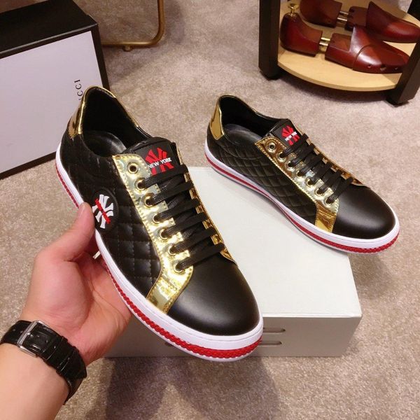 new14 luxury men's casual shoes fashion personality sports shoes comfortable business men's shoes original box packaging zapatos h, Black
new14 luxury men's casual shoes fashion personality sports shoes comfortable business men's shoes original box packaging zapatos h, Black
