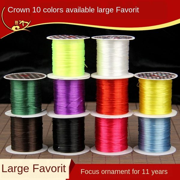 1mm flat transparent crystal elastic wire diy bracelet jade rope handmade diy accessories beads bracelet wire, Silver
1mm flat transparent crystal elastic wire diy bracelet jade rope handmade diy accessories beads bracelet wire, Silver