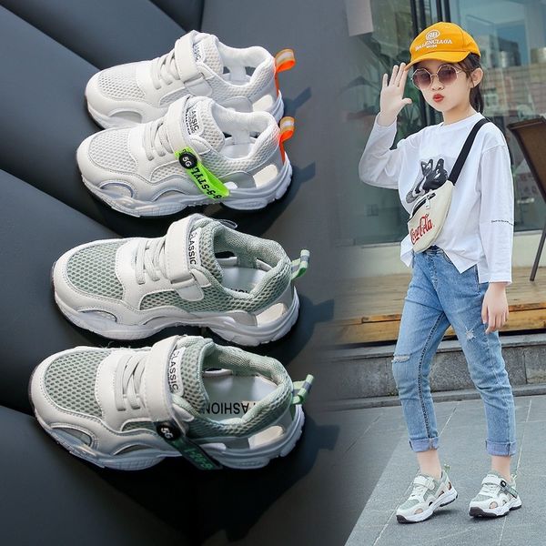 children's mesh 2020 summer new medium and sports sports large children girls' soft-soled casual shoes boys' breathable stude, Black 
children's mesh 2020 summer new medium and sports sports large children girls' soft-soled casual shoes boys' breathable stude, Black