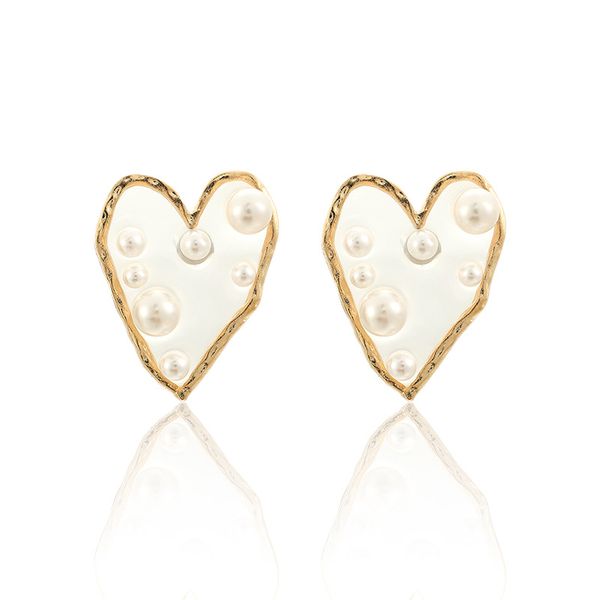 fashion irregular imitation pearl heart stud earrings for women acrylic star earrings statement jewelry girl party brincos, Golden;silver
fashion irregular imitation pearl heart stud earrings for women acrylic star earrings statement jewelry girl party brincos, Golden;silver