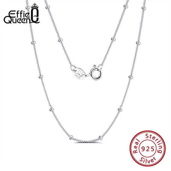 effie queen trendy 100% 925 silver woman side chain necklace with 2mm ball beads for pendant fine jewelry gift wholesale sc22
effie queen trendy 100% 925 silver woman side chain necklace with 2mm ball beads for pendant fine jewelry gift wholesale sc22