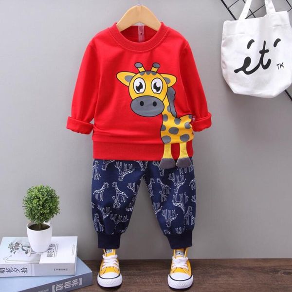 2pc toddler baby boys clothes outfit infant boy kids shirt +pants cotton clothing children spring/autumn set cartoon giraffe, White
2pc toddler baby boys clothes outfit infant boy kids shirt +pants cotton clothing children spring/autumn set cartoon giraffe, White