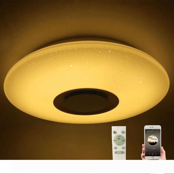 music led ceiling light lamp 60w rgb flush mount round starlight music with bluetooth speaker dimmable color changing light
music led ceiling light lamp 60w rgb flush mount round starlight music with bluetooth speaker dimmable color changing light