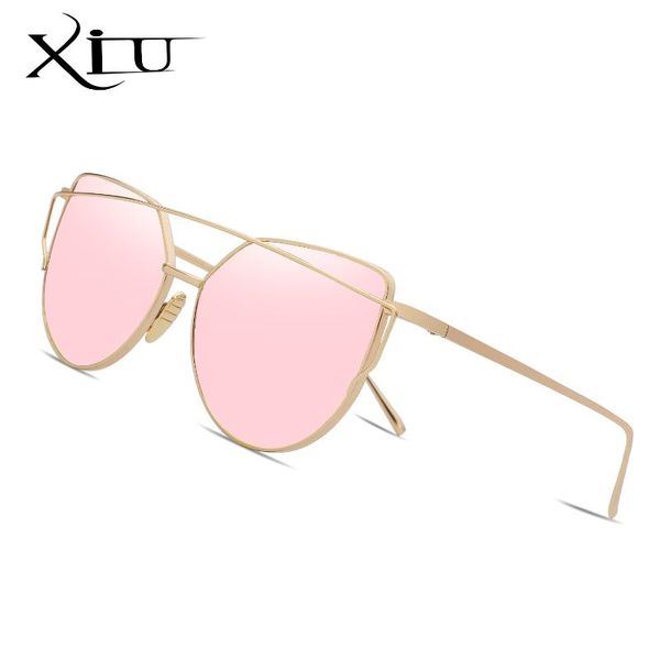 xiu women luxury cat eye sunglasses metal women sunglasses mirror alloy frame strain designer uv400 lunette de soleil, White;black
xiu women luxury cat eye sunglasses metal women sunglasses mirror alloy frame strain designer uv400 lunette de soleil, White;black