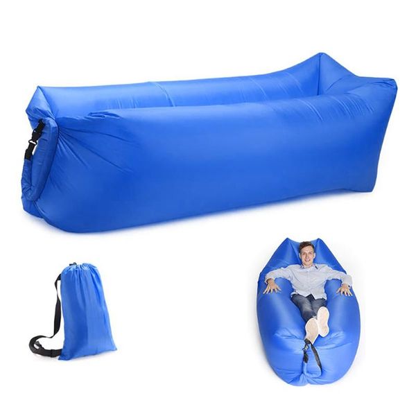 Camping Inflatable Sofa Lazy Bag 3 Season Ultralight Down Sleeping Bag Air Bed Inflatable Sofa Lounger Trending Products 6 Color