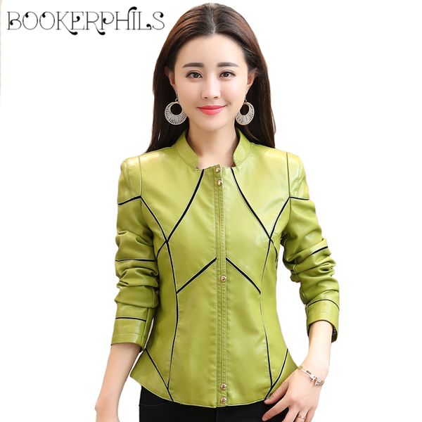 women's leather & faux 2021 autumn winter jacket plus size pu coat female black/red/green short women outerwear m-4xl
women's leather & faux 2021 autumn winter jacket plus size pu coat female black/red/green short women outerwear m-4xl