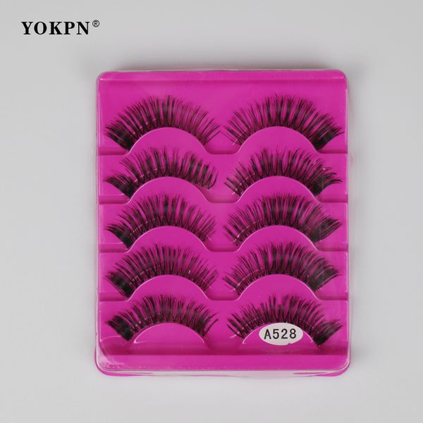 yokpn 5 pairs false eyelashes half stage makeup handmade fake eyelashes transparent stems natural soft criss cross lashes a528#
yokpn 5 pairs false eyelashes half stage makeup handmade fake eyelashes transparent stems natural soft criss cross lashes a528#