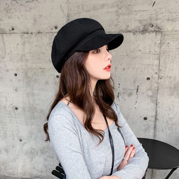 female beret summer korean fashion all-match british casual painter painter octagonal beret octagonal hat hat, Blue;gray
female beret summer korean fashion all-match british casual painter painter octagonal beret octagonal hat hat, Blue;gray