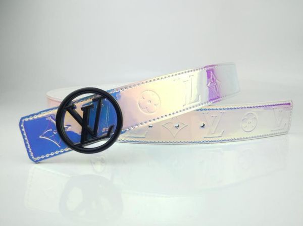 2020 new popular fashion metal color buckle designer reflective color individuality belt delivery, Blue;gray
2020 new popular fashion metal color buckle designer reflective color individuality belt delivery, Blue;gray