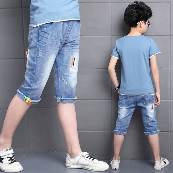 wear boys' new jeans pants children's panty korean style summer style children's pants medium and big boy's thin and lig, Blue
wear boys' new jeans pants children's panty korean style summer style children's pants medium and big boy's thin and lig, Blue