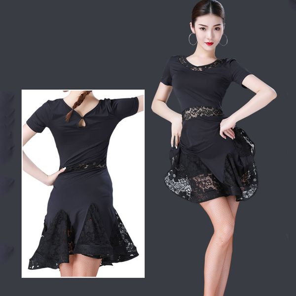 stage wear women latin dance dress black lace salsa ballroom tango cha rumba samba dresses for dancing, Black;red
stage wear women latin dance dress black lace salsa ballroom tango cha rumba samba dresses for dancing, Black;red