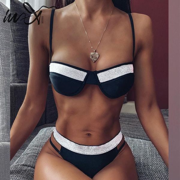 в x sexy micro bikini set 2020 блестящий черный купальник женский бикини push up купальники женщины полиэстер купальный костюм mini swim sui, White;black
в x sexy micro bikini set 2020 блестящий черный купальник женский бикини push up купальники женщины полиэстер купальный костюм mini swim sui, White;black