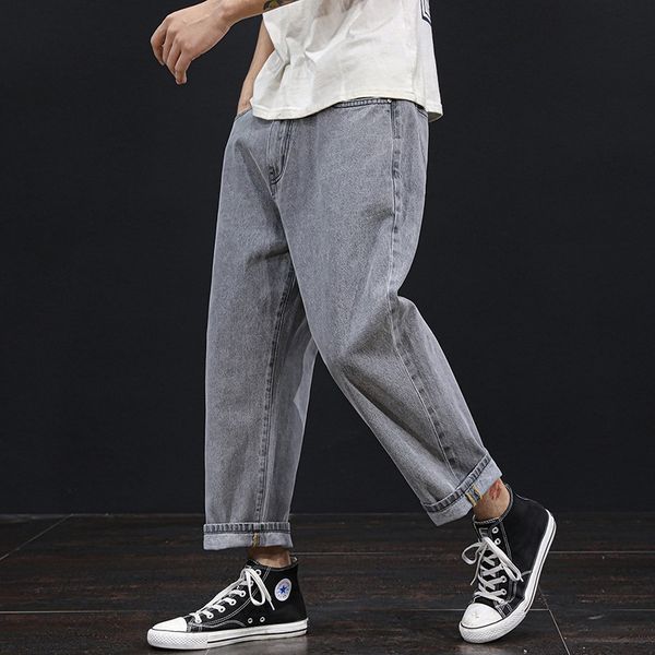 ht1wf 2020 spring summer harlan loose large size and jeans trousers and jeans fat men's stretch nine-point wide leg youth casual men�, Blue
ht1wf 2020 spring summer harlan loose large size and jeans trousers and jeans fat men's stretch nine-point wide leg youth casual men�, Blue