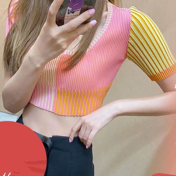 women's t-shirt heliar t-shirts women knitted patchwork tee crop o-neck solid cotton short sleeve 2021 summer, White
women's t-shirt heliar t-shirts women knitted patchwork tee crop o-neck solid cotton short sleeve 2021 summer, White
