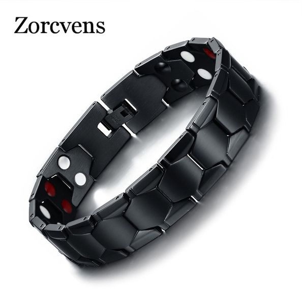 zorcvens magnetic therapy bracelet men jewelry black power stainless steel bracelets & bangles health care jewelry
zorcvens magnetic therapy bracelet men jewelry black power stainless steel bracelets & bangles health care jewelry