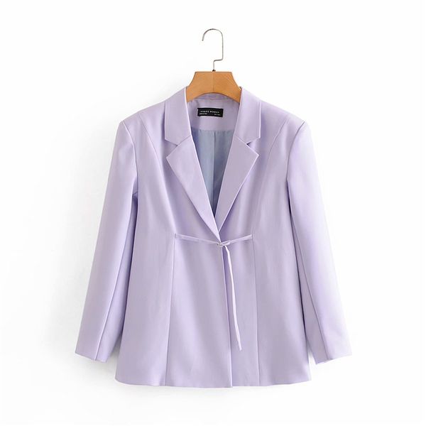 women's suits & blazers elegant women solid purple 2021 office ladies button jackets casual female lanyard slim girls chic sets, White;black
women's suits & blazers elegant women solid purple 2021 office ladies button jackets casual female lanyard slim girls chic sets, White;black