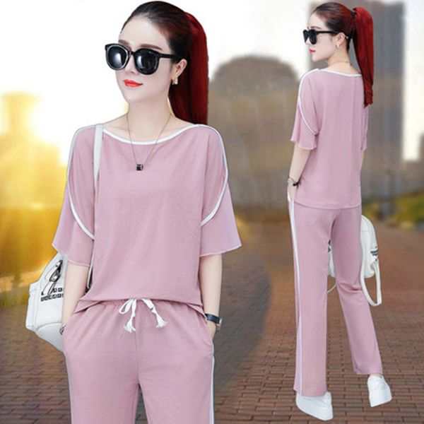 2020 new large comfortable casual suit spring summer loose casual suit summer sports flared pants two piece for fat mm, White
2020 new large comfortable casual suit spring summer loose casual suit summer sports flared pants two piece for fat mm, White